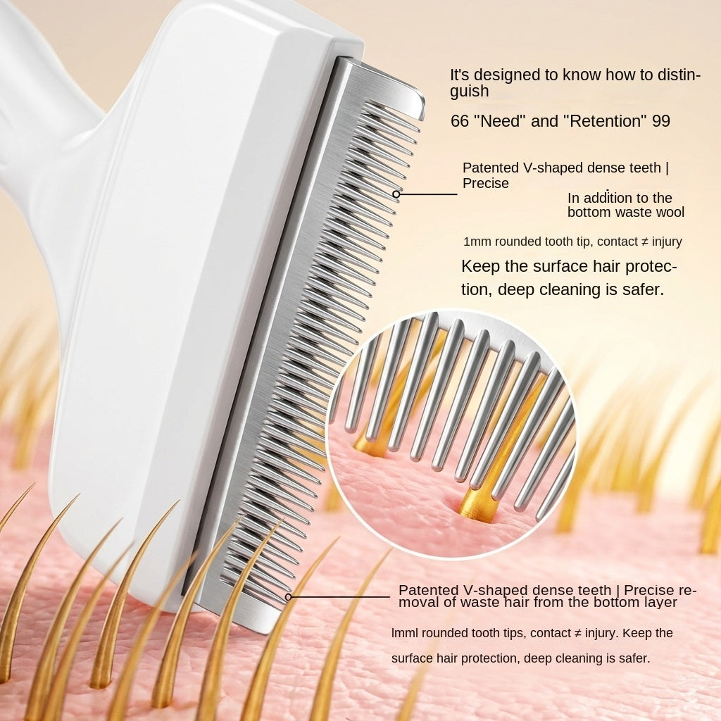 Large Cat Comb For Removing Loose Hair And Pet Undercoat Grooming Brush
