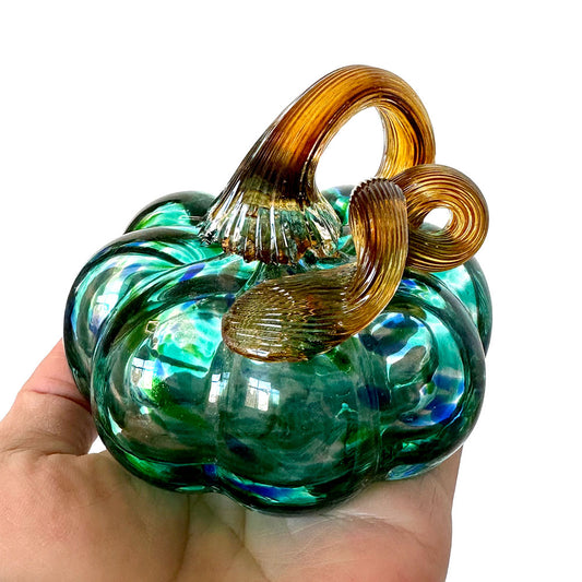 Pumpkin glass ornaments for home decoration