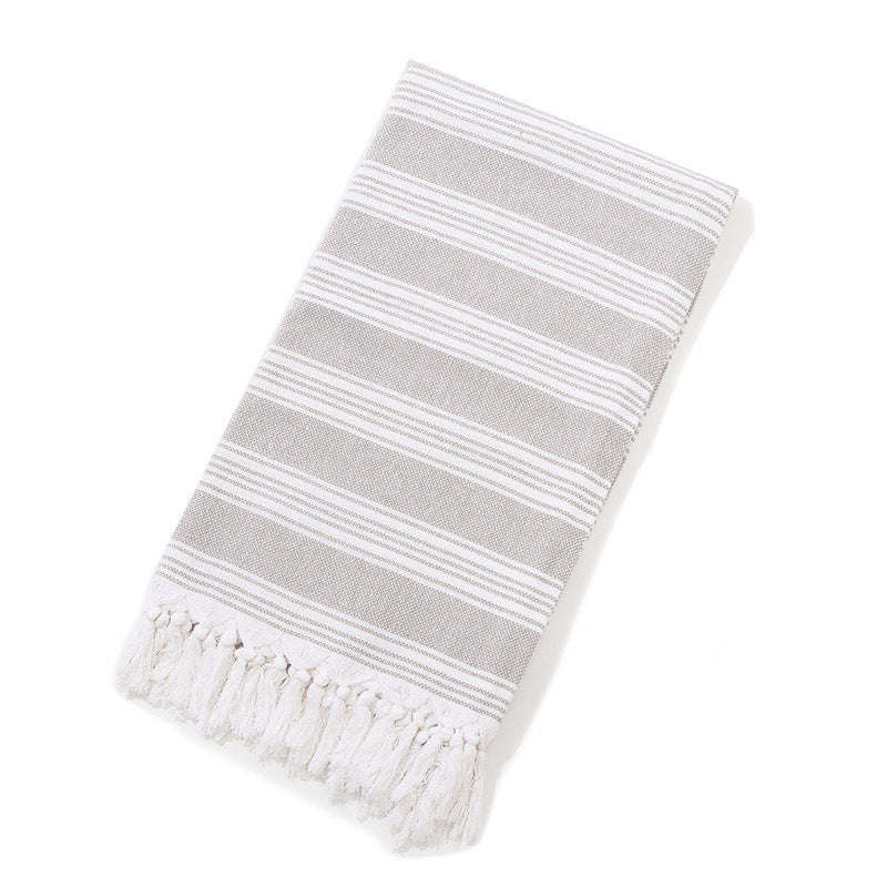 Serviette de plage turque rayée à franges, séchage rapide, grande taille, en coton, styles variés, vente en gros
