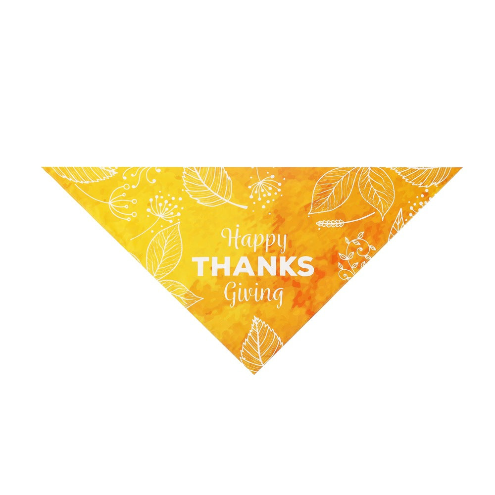 New Pet Scarf Dog Triangle Scarf Thanksgiving Pet Bandana
