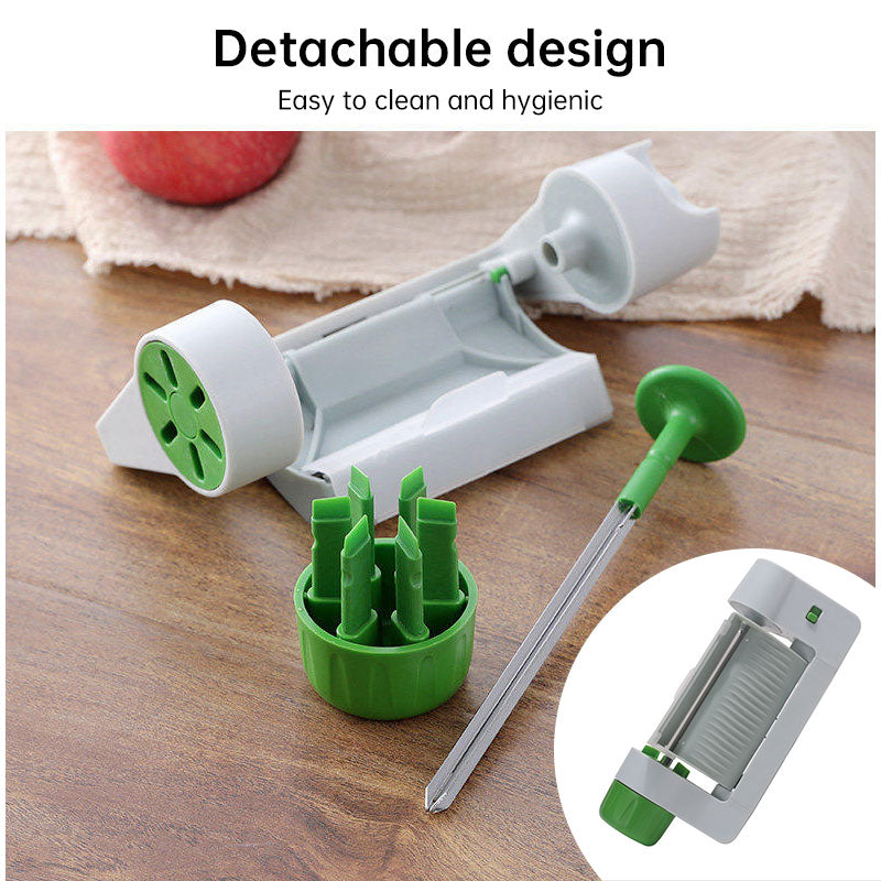 Multifunctionele groente- en fruitsnijder – Handmatige veilige roterende schiller voor aardappelen, appels en meer, keukengadget & accessoires
