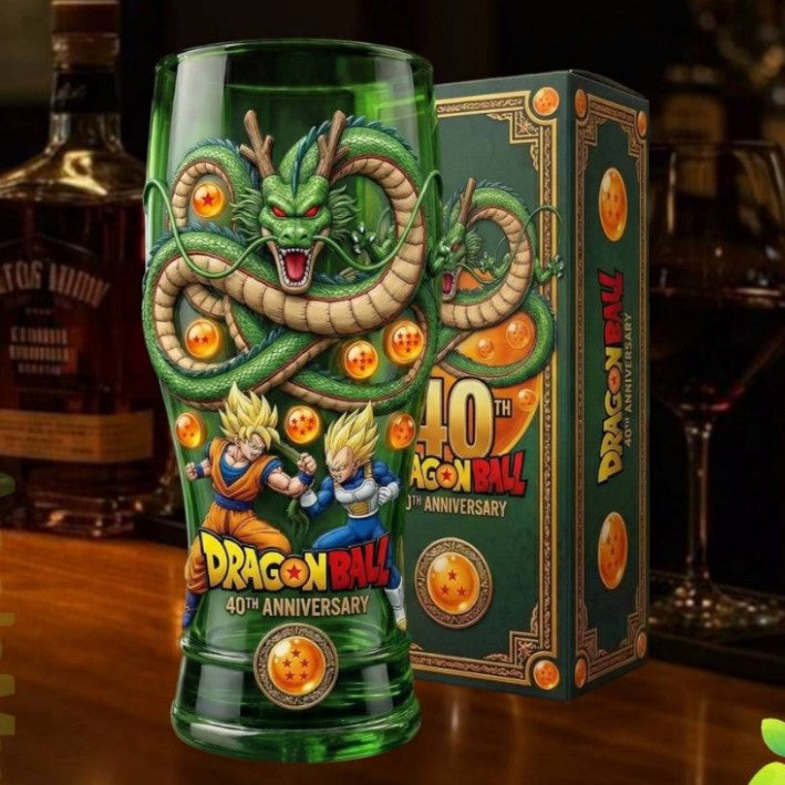 Gekleurde glazen bierfles