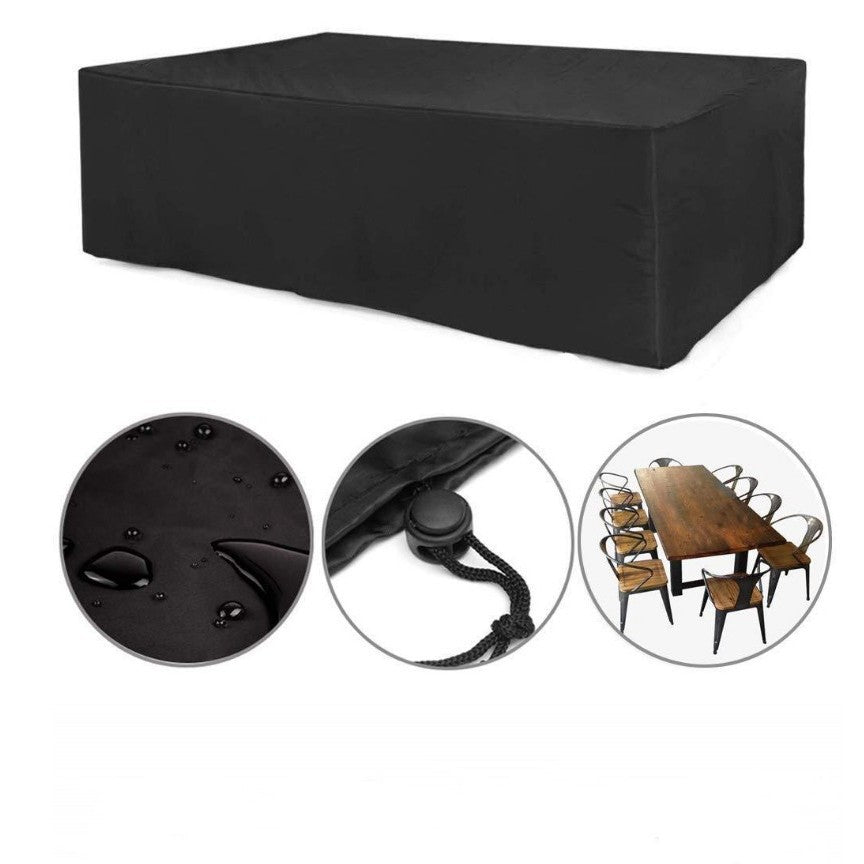 Dust Cover for Outdoor Furniture Waterproof and UV-Resistant Garden Patio Table and Chair Cover 210D Oxford Fabric