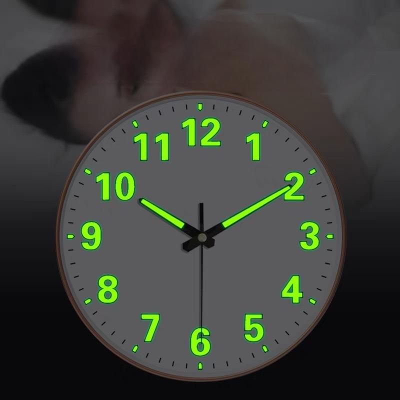 Modern 8 Inch Wall Clock Silent Battery Nordic Style Living Room