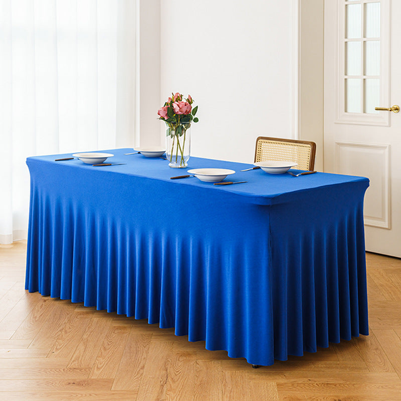 Stretch Spandex Tafelkleed Rechthoekig, Passende Tafelhoes voor Bruiloften, Feesten, Banketten, Hotel en Evenementendecoratie