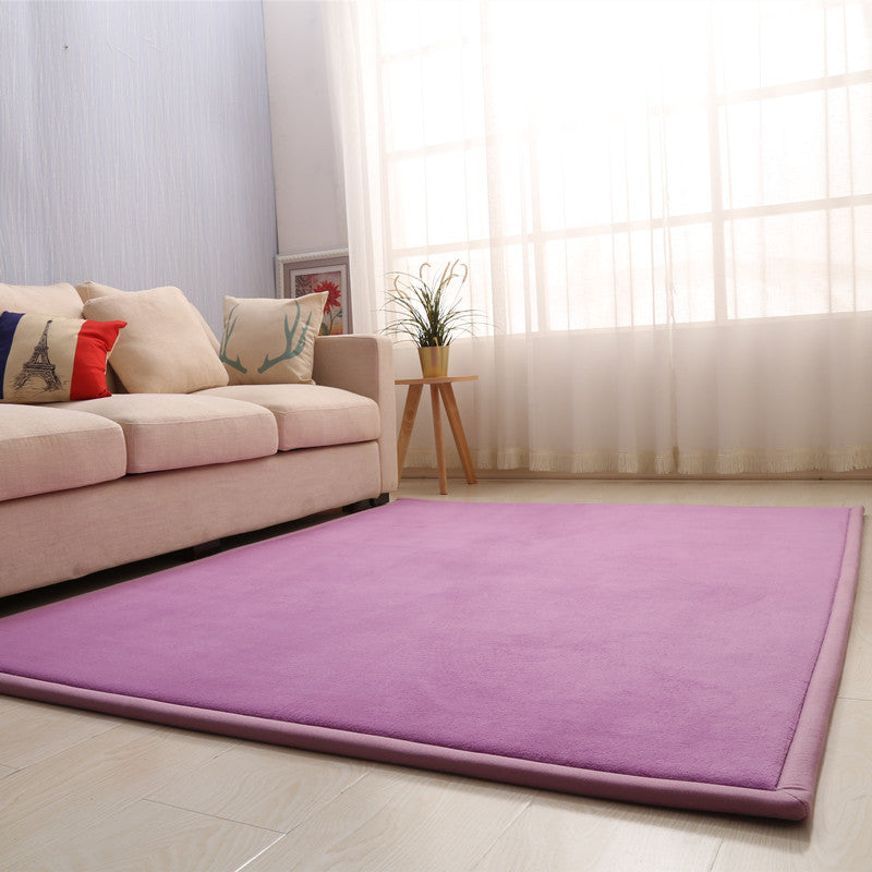 Dik kindertapijt van koraalfleece, tatami-mat voor slaapkamer en woonkamer, kruipmat voor baby's, kussen voor in de vensterbank