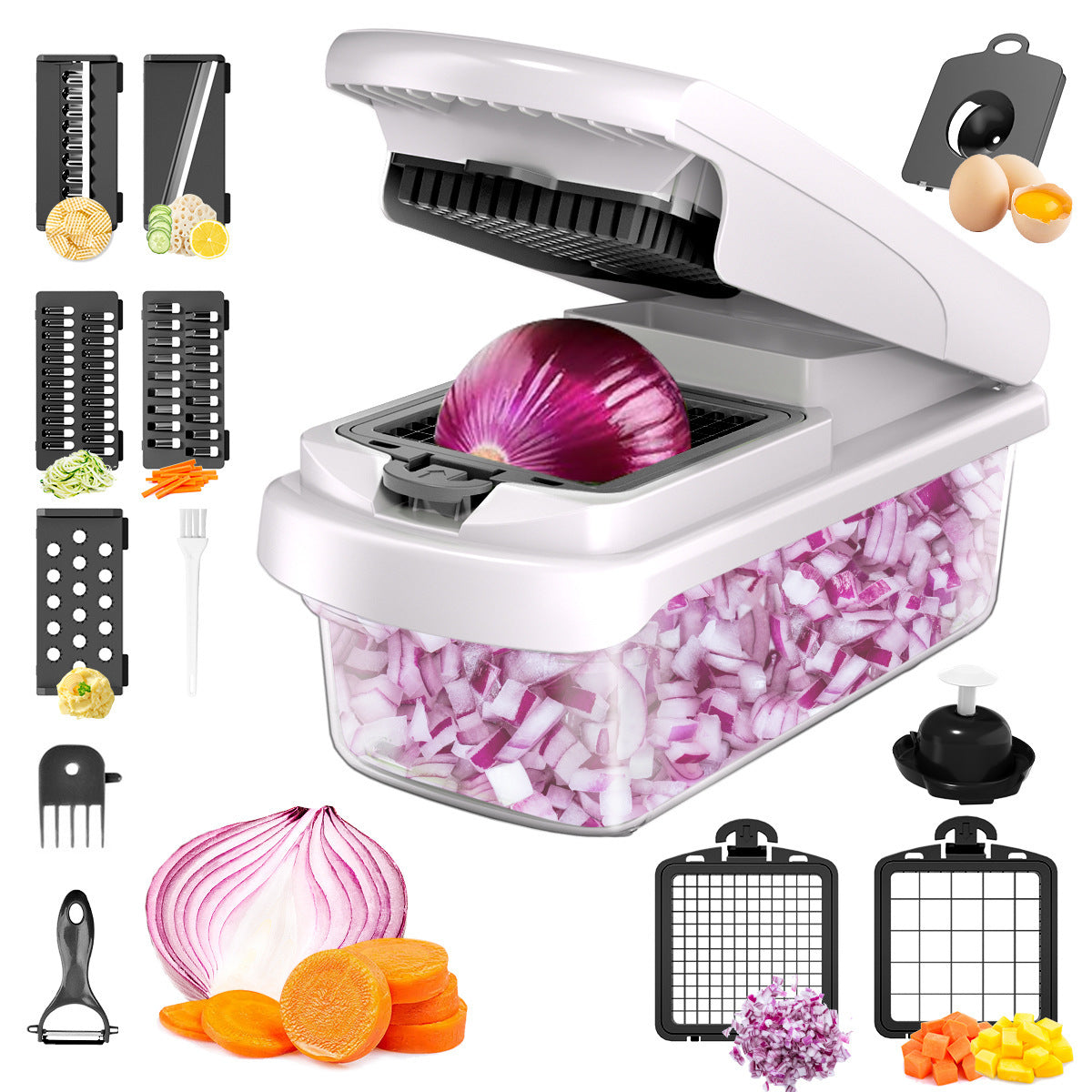 Home multifunctional vegetable slicer 15 in one potato slicer