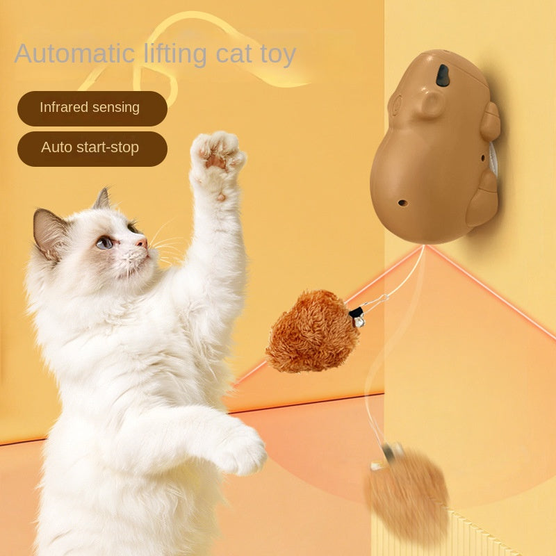 Smart Automatic Capybara Cat Toy Interactive Elevating Ball For Pets