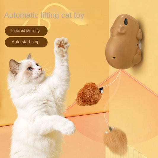 Smart Automatic Capybara Cat Toy Interactive Elevating Ball For Pets