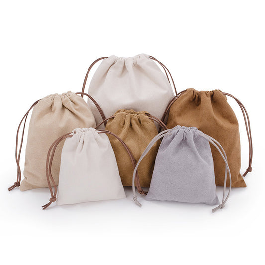 Sac de rangement cordon sac en velours