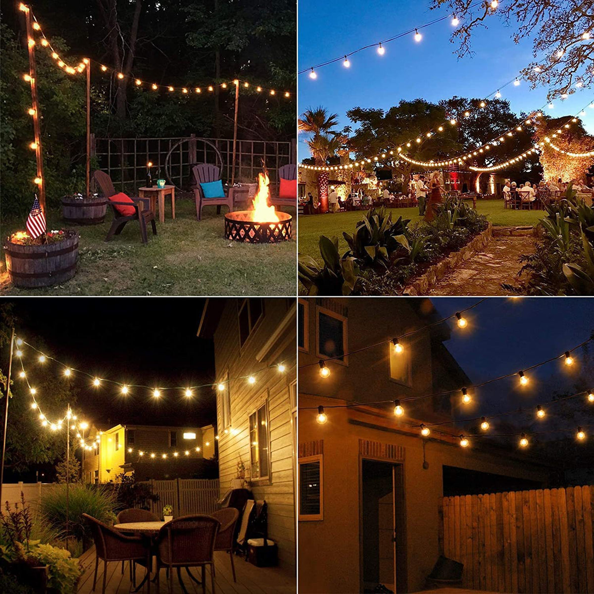 Guirlande lumineuse solaire d'extérieur étanche pour camping G40