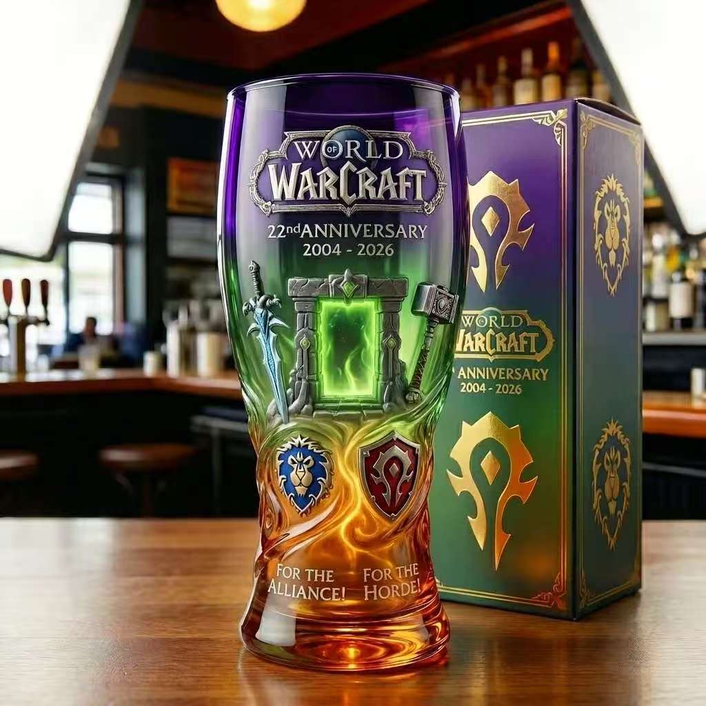 Gekleurde glazen bierfles