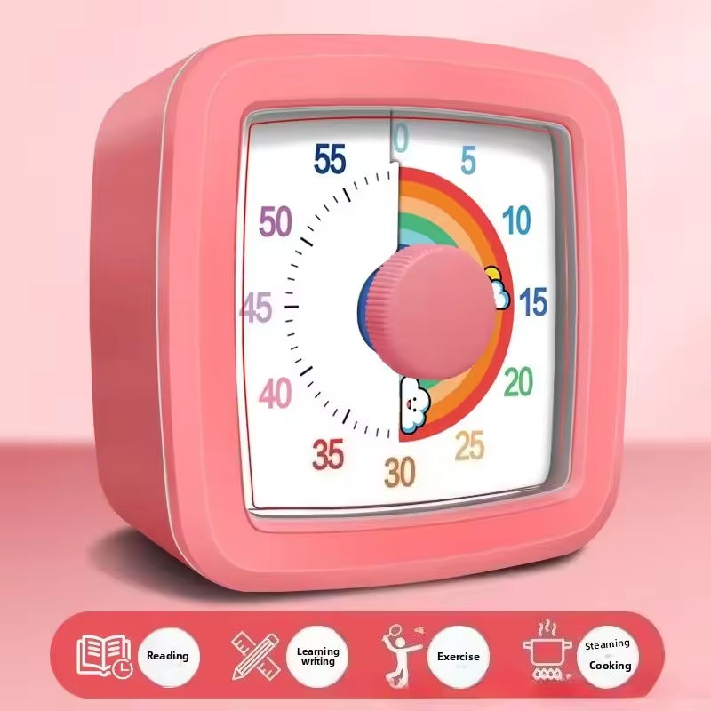 Yunbaoit Visuele Timer – Digitale Aftelklok met Nachtlampje voor Kinderen & Keuken