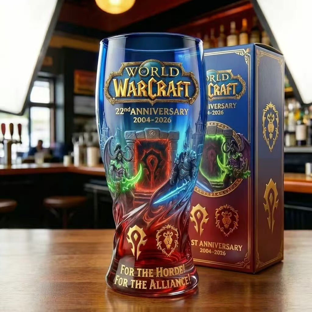 Gekleurde glazen bierfles