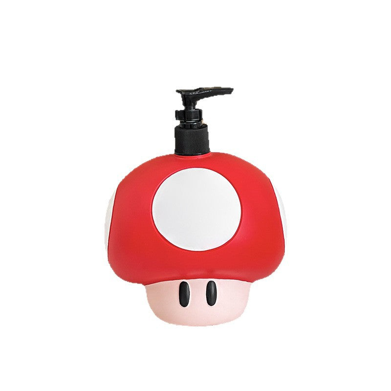Cartoon Mario paddenstoel vloeistofdispenser voor shampoo, Mickey Mouse zeep- en douchegelfles met esthetisch design