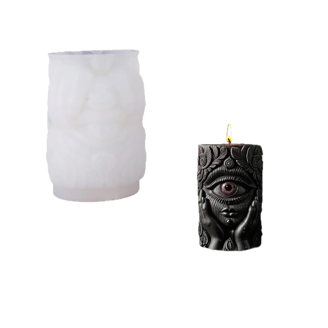 DIY Mystic Eye Scented Candle 3D Dark Hand-Held Eye Shape Decorative Ornament Silicone Mold
