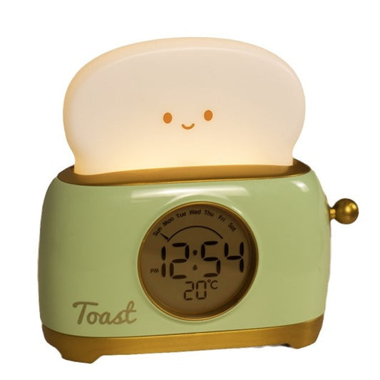 Bread Maker Alarm Clock Night Light for Students, High-Design Countdown Timer with Temperature Display and Alarm Function