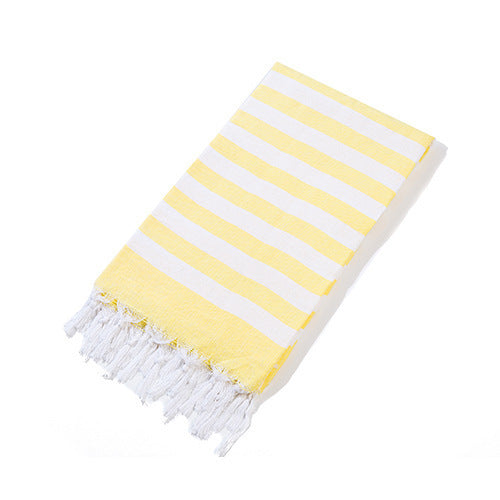 Serviette de plage turque rayée à franges, séchage rapide, grande taille, en coton, styles variés, vente en gros