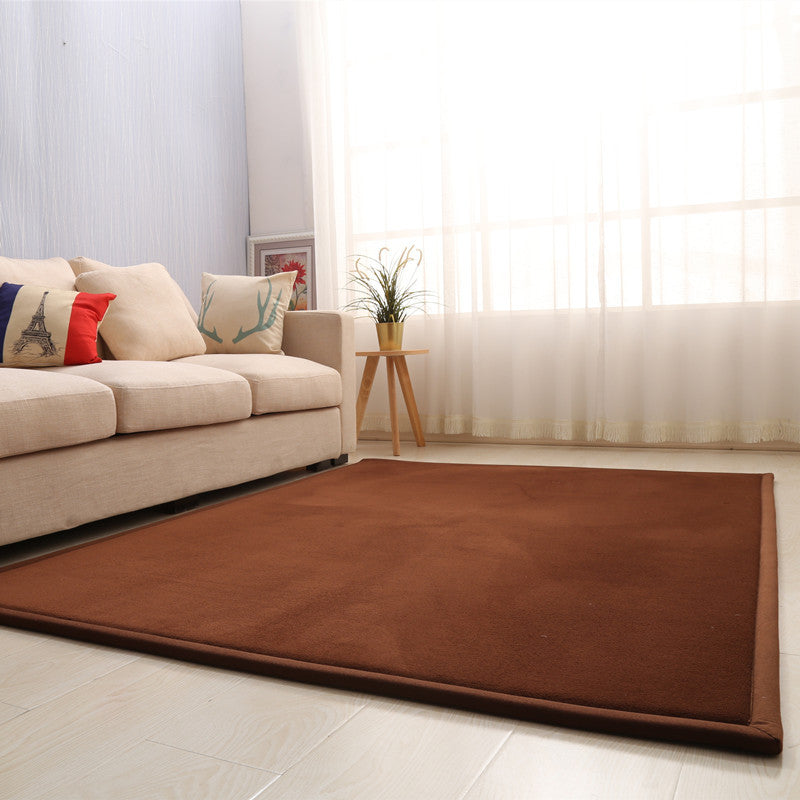 Dik kindertapijt van koraalfleece, tatami-mat voor slaapkamer en woonkamer, kruipmat voor baby's, kussen voor in de vensterbank