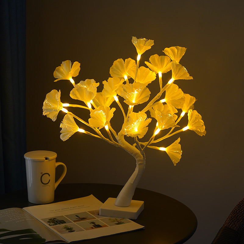 Glasvezelboom LED-verlichting feestdecoratie lichtboom Thanksgiving binnen buiten landschap woondecoratie boomlamp