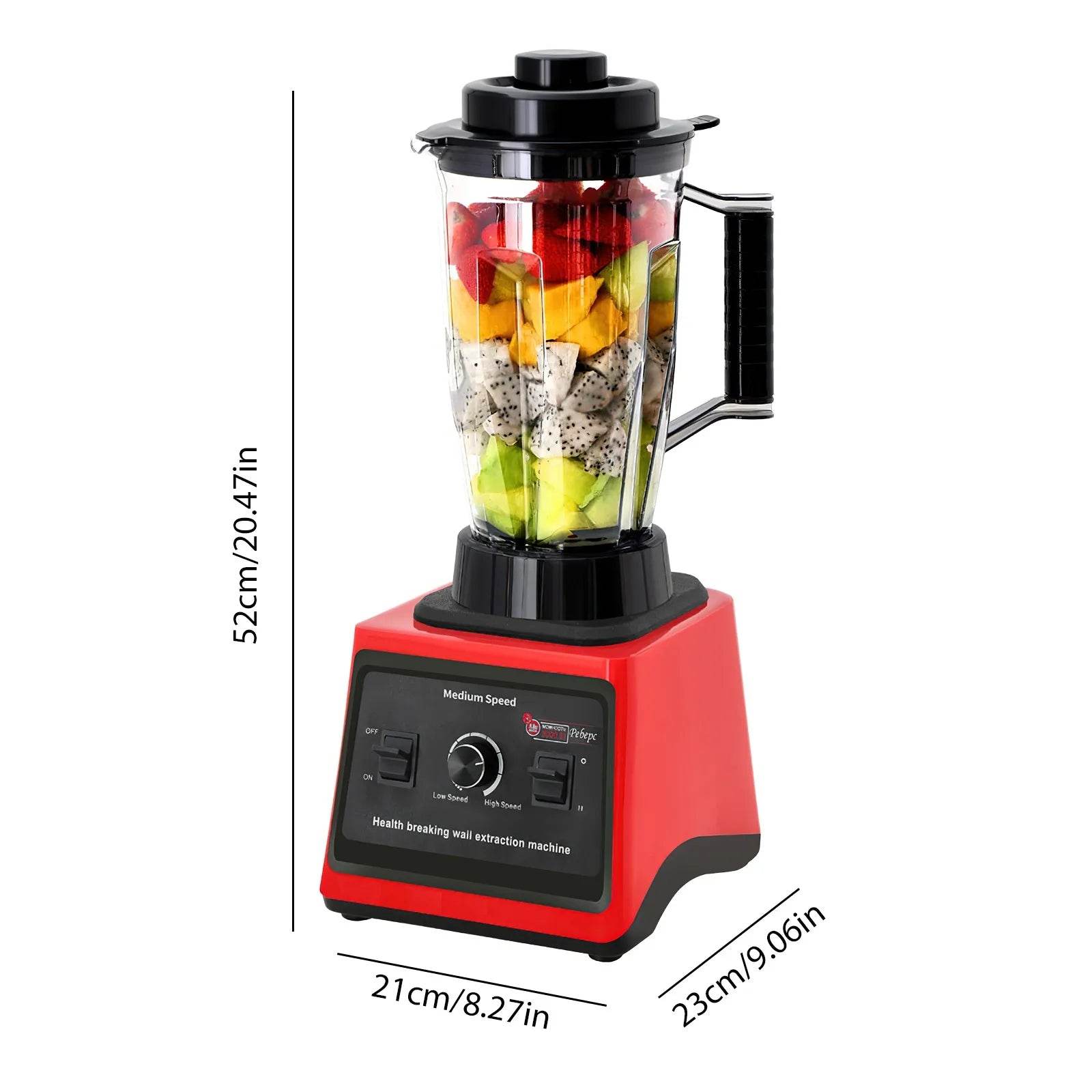 9500W Powerful Blender Mixer Juicer Smoothie Maker Table Blenders 3L Container Food Processor Blender Mixer for Ice Nut Fruit - Quality Shopping Centre