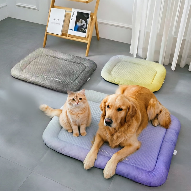 Breathable Ice Silk Pet Cooling Mat For Dogs And Cats With Soft Surface