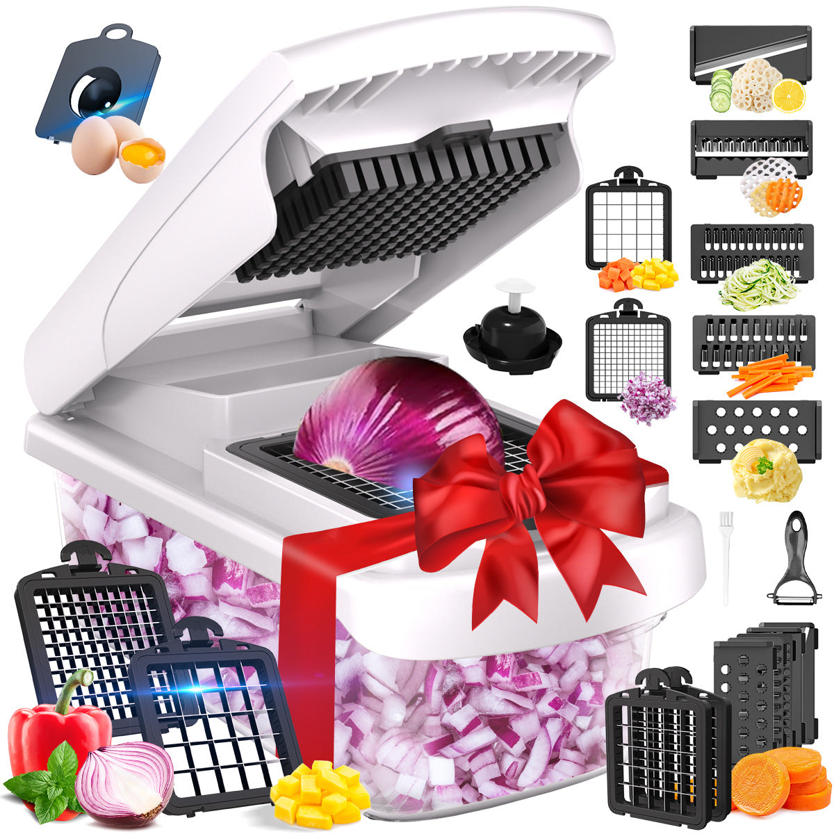Home multifunctional vegetable slicer 15 in one potato slicer
