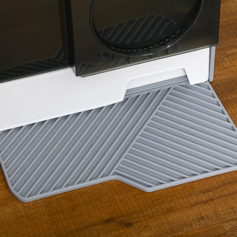 Cute Gray Cat Litter Box with Sieve Mat, Scoop, and Removable Tray - Modern Accessory for Large Cats, Easy to Clean and Durable - Quality Shopping Centre