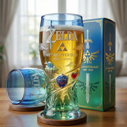 Gekleurde glazen bierfles