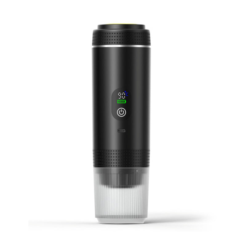 Draagbare espressomachine met digitaal display – 3-in-1 koffiezetapparaat voor cups en gemalen koffie voor op reis, op de camping en op kantoor