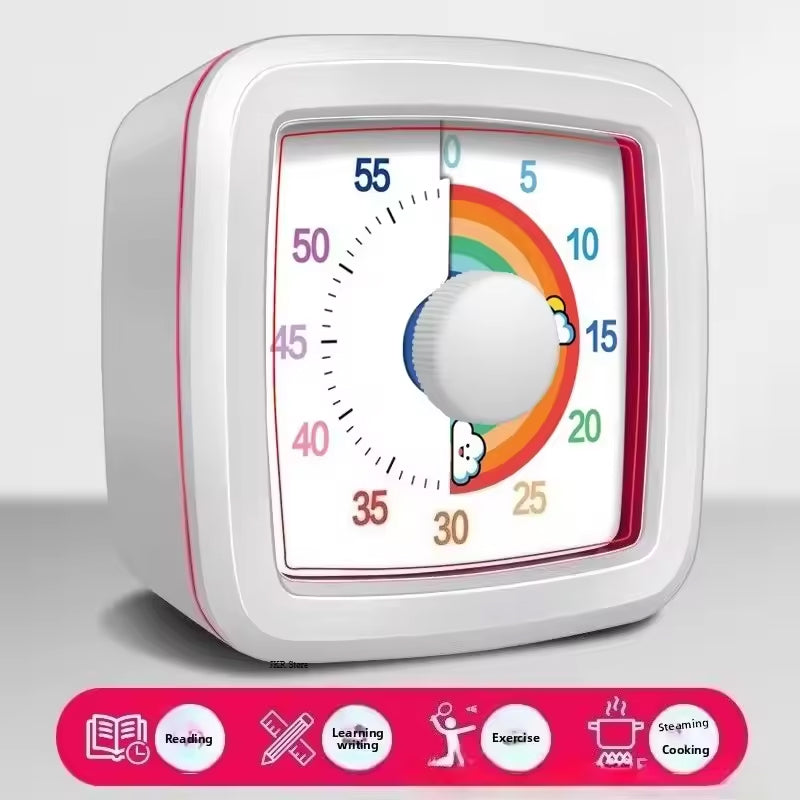 Yunbaoit Visuele Timer – Digitale Aftelklok met Nachtlampje voor Kinderen & Keuken