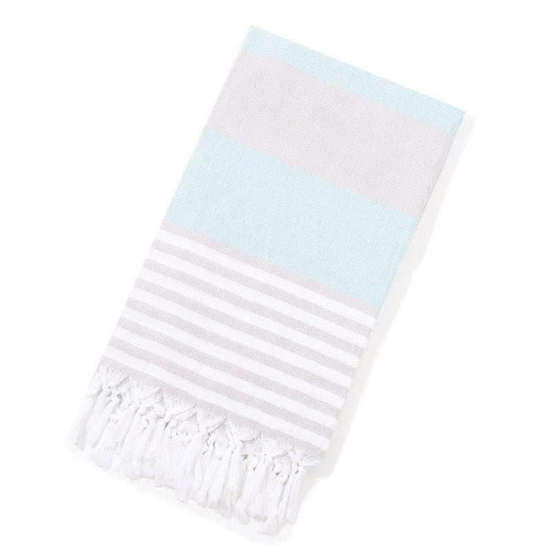 Serviette de plage turque rayée à franges, séchage rapide, grande taille, en coton, styles variés, vente en gros