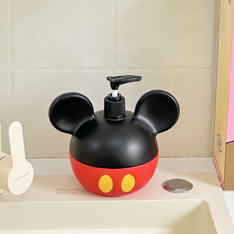Cartoon Mario paddenstoel vloeistofdispenser voor shampoo, Mickey Mouse zeep- en douchegelfles met esthetisch design