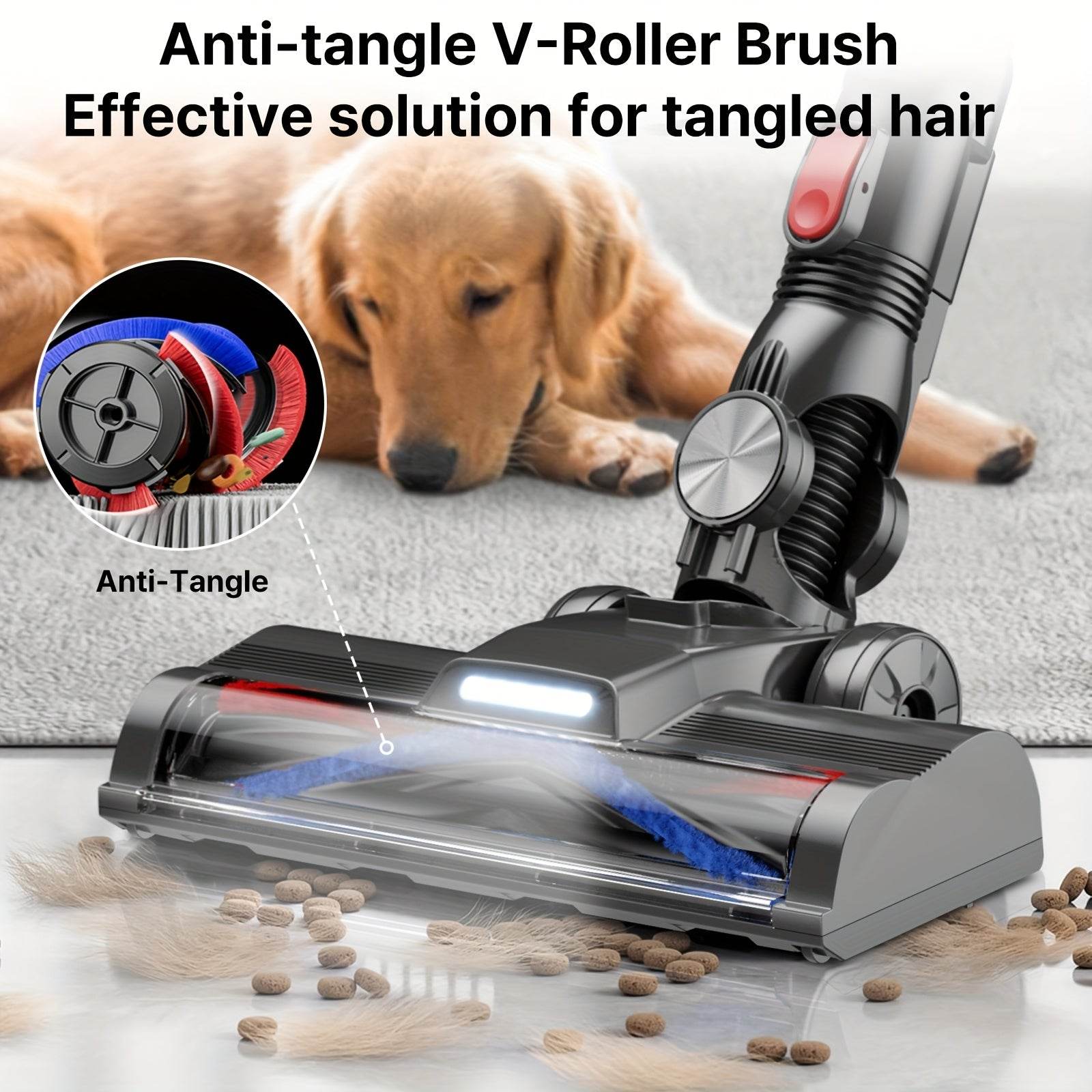 XINSHE Wireless Vacuum Cleaner, 45Kpa Portable Lightweight Battery-Powered Household Vacuum Cleaner, with a Runtime of Up to 45 Minutes, Anti-Tangle Handle Vacuum Cleaner, Suitable for Pet Hair, Hard Floors, Carpets, Sofas. - Quality Shopping Centre