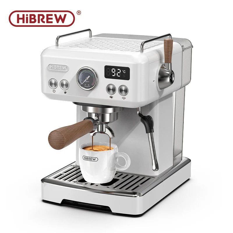 HiBREW H10plus Semi Automatic Espresso Coffee Machine DIY Function 20Bar Pressure Temperature Adjustable For Cappuccino & Latte