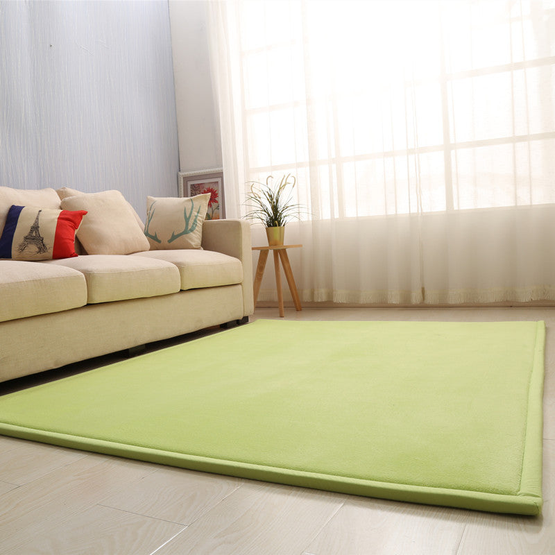 Dik kindertapijt van koraalfleece, tatami-mat voor slaapkamer en woonkamer, kruipmat voor baby's, kussen voor in de vensterbank