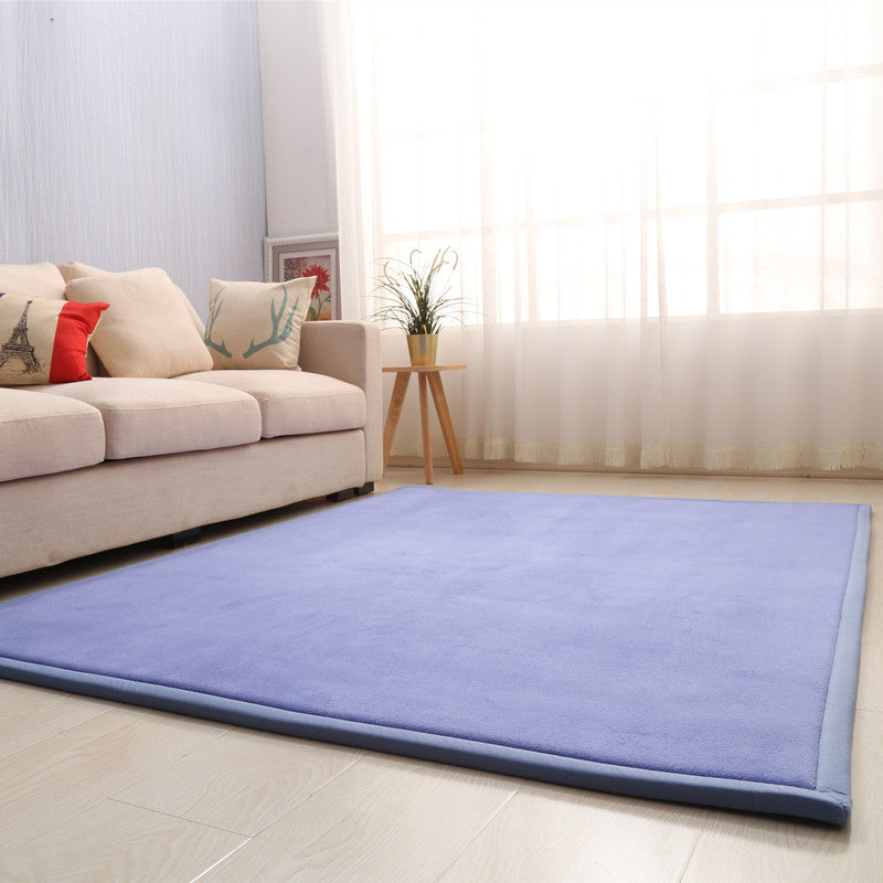 Dik kindertapijt van koraalfleece, tatami-mat voor slaapkamer en woonkamer, kruipmat voor baby's, kussen voor in de vensterbank