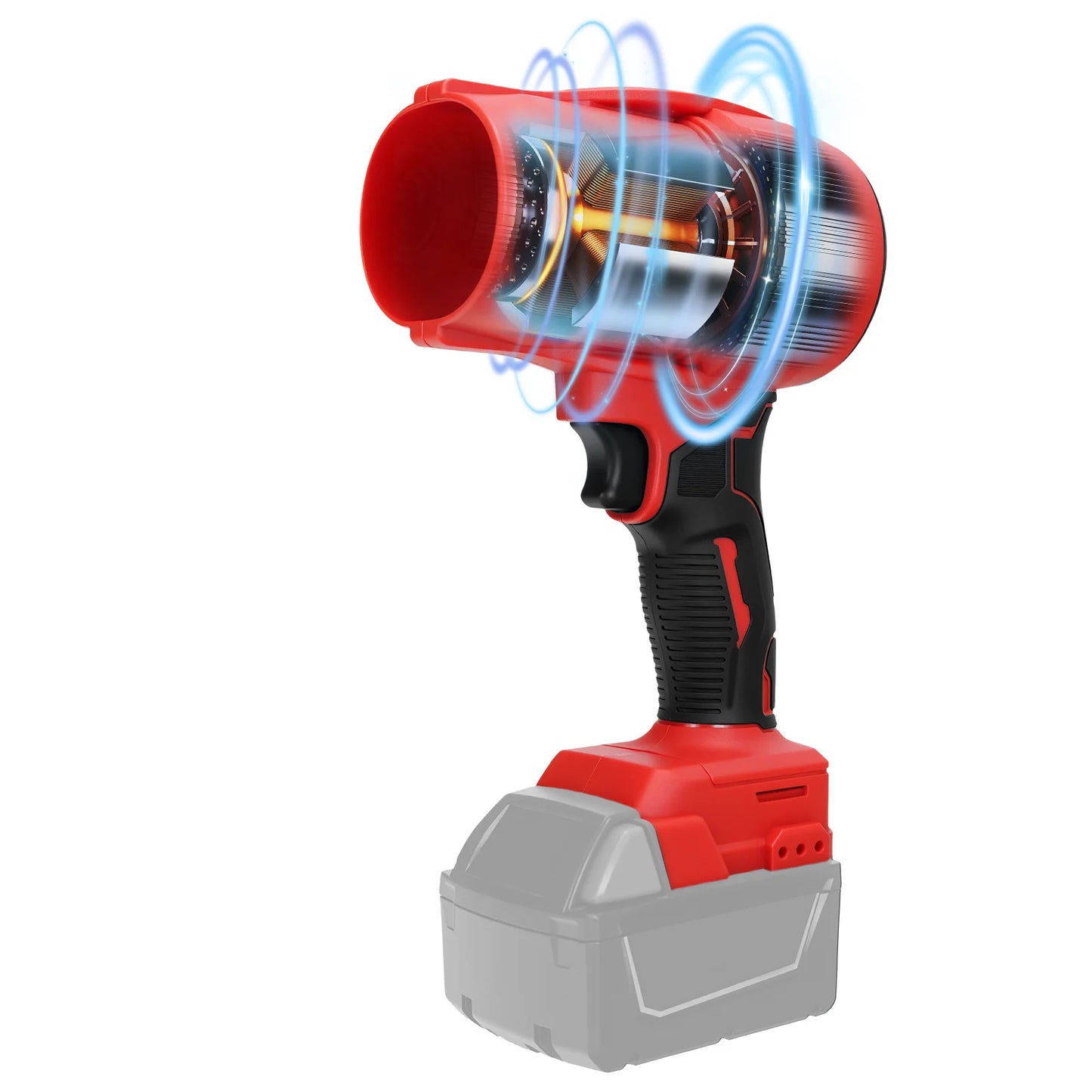 Brushless Electric Air Blower Turbo Blower Jet Fan Cordless Leaf Blower Handheld Dust Blowing Tool for Milwaukee 18V Battery