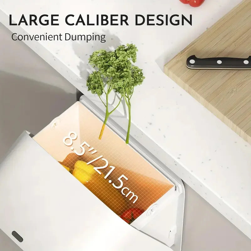 Hanging Trash Can,Motion Sensor Waste Bin Wall Mounted Smart Sensor Trash Bin with Lid for Kitchen Cabinet Door Under Sink