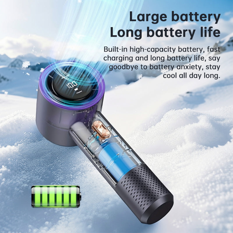 6 Fan Handheld High Speed Fan Mini Draagbare AC 199 Niveaus Instelbare Persoonlijke Koeler voor Reizen Gym Outdoor