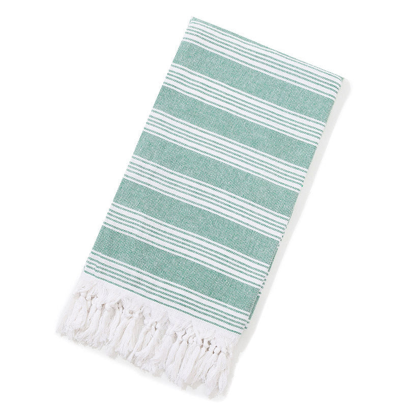 Serviette de plage turque rayée à franges, séchage rapide, grande taille, en coton, styles variés, vente en gros