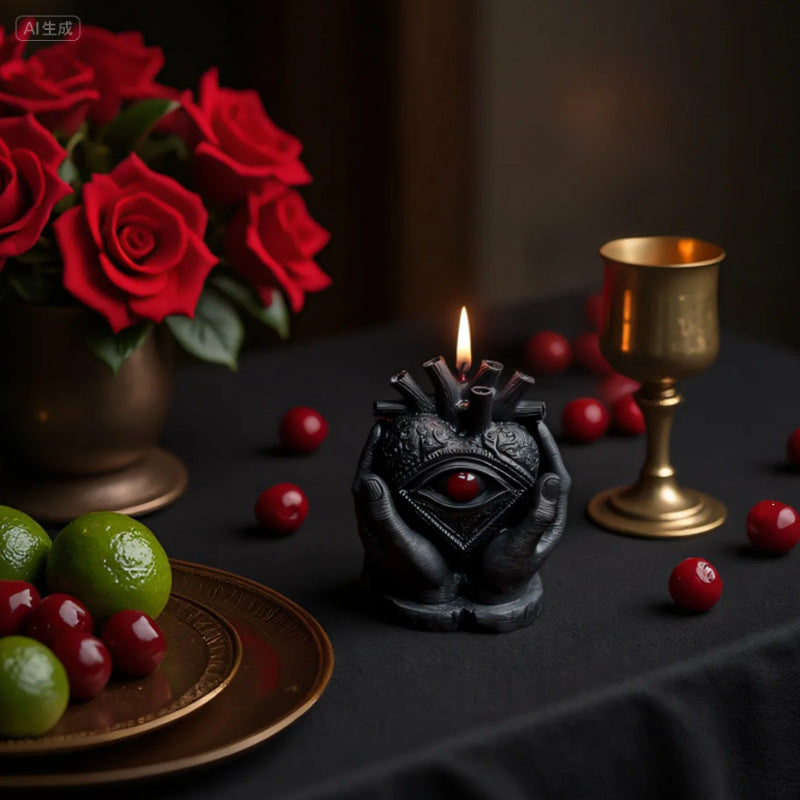 DIY Mystic Eye Scented Candle 3D Dark Hand-Held Eye Shape Decorative Ornament Silicone Mold
