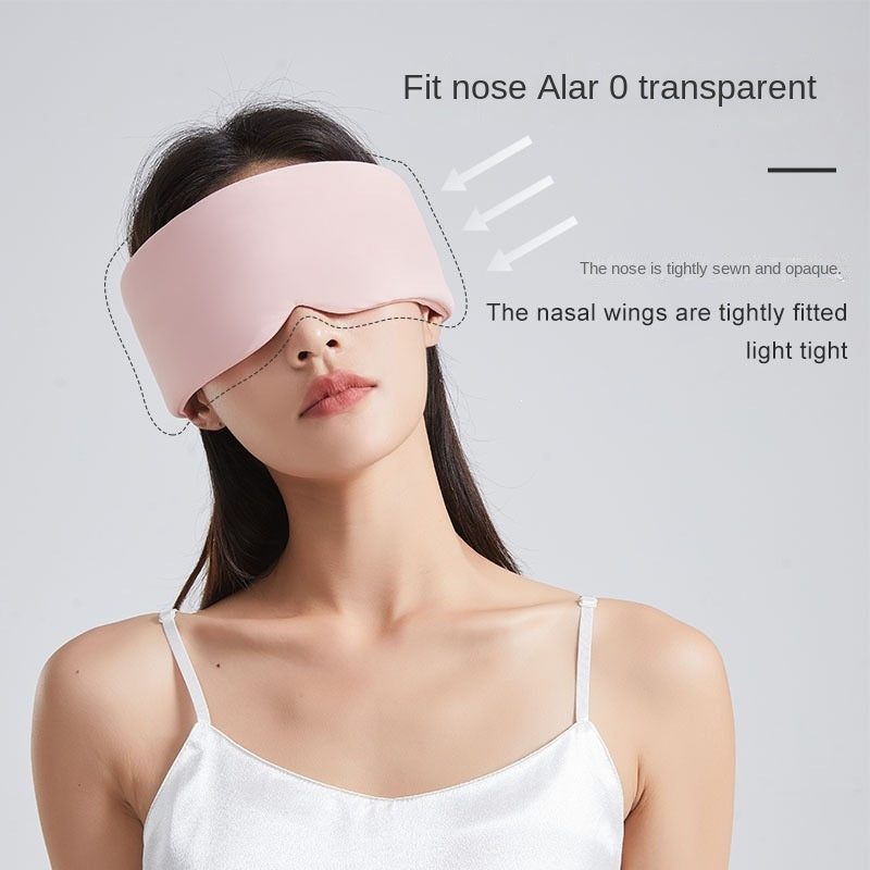 Slaapmasker voor volledige verduistering, kantoor, reizen en dutjes, alles-in-één oogbescherming