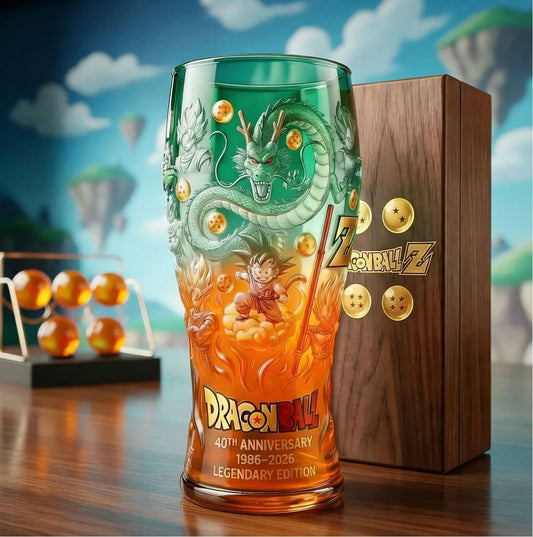 Colored glass bottle beer glass