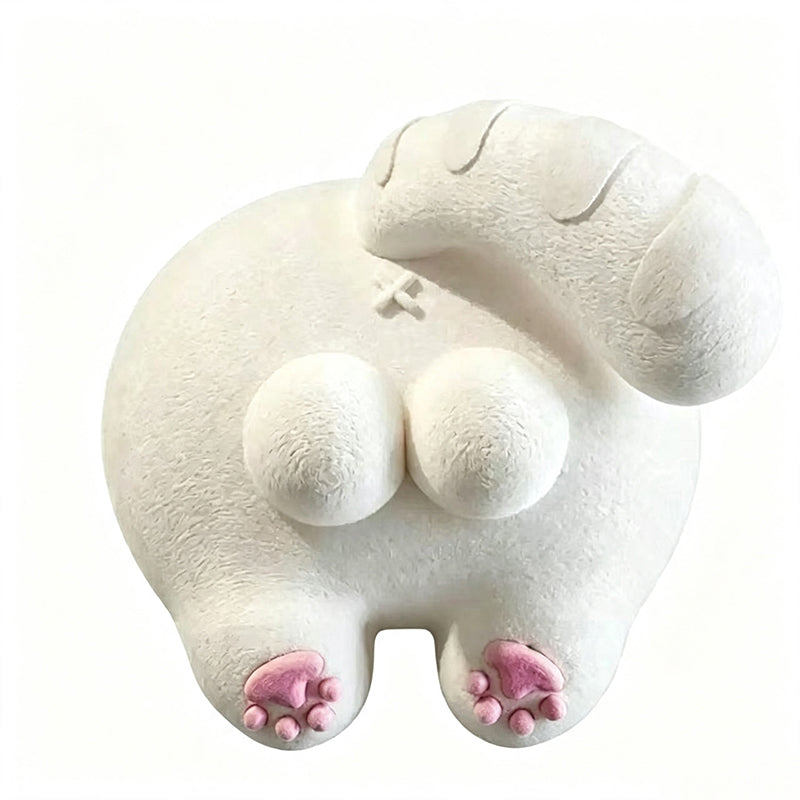 3D Orange Cat Butt Switch Plate Sticker, Funny Light Switch Cover Decal, Cute Animal Wall Decor for Home