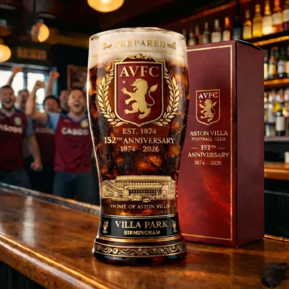 Gekleurde glazen bierfles