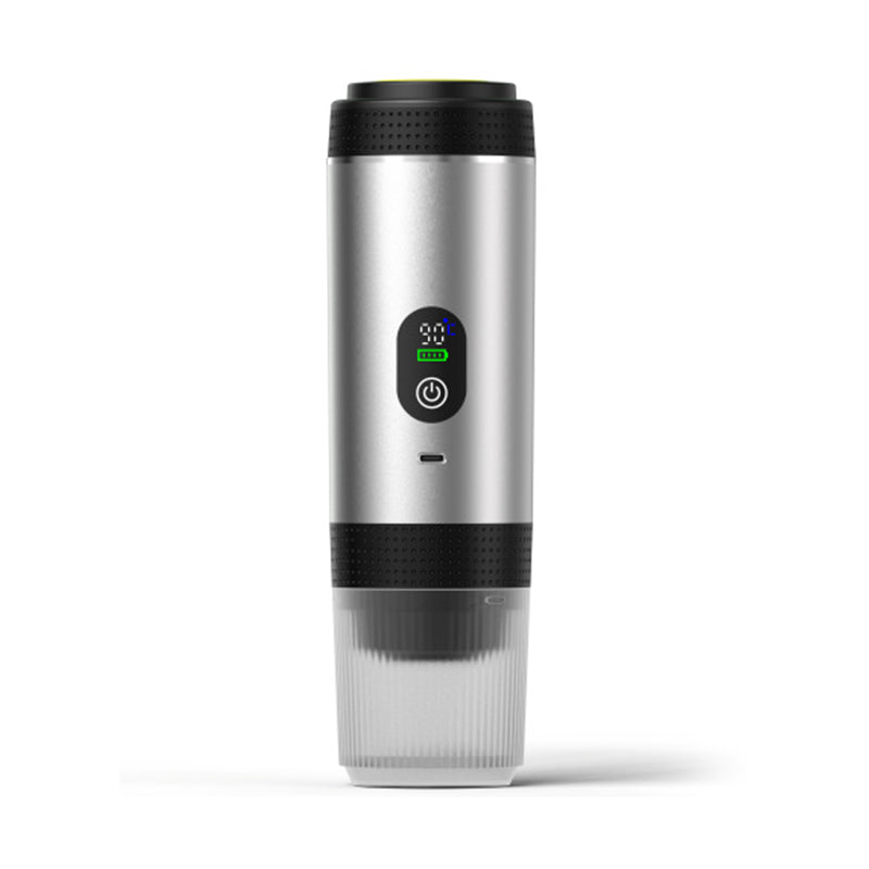 Draagbare espressomachine met digitaal display – 3-in-1 koffiezetapparaat voor cups en gemalen koffie voor op reis, op de camping en op kantoor