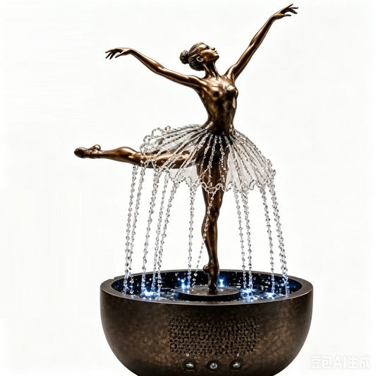 Ballet dancer fountain ornament