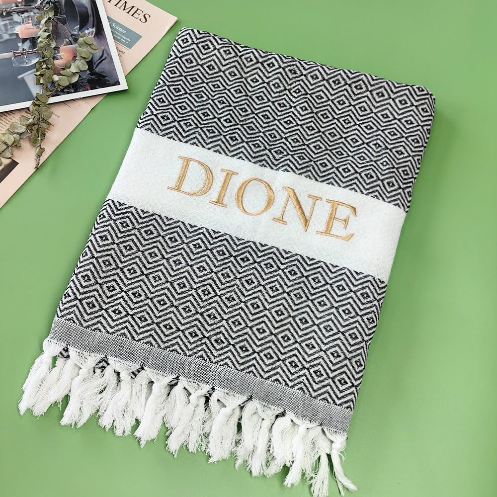 Serviette de plage turque rayée à franges, séchage rapide, grande taille, en coton, styles variés, vente en gros