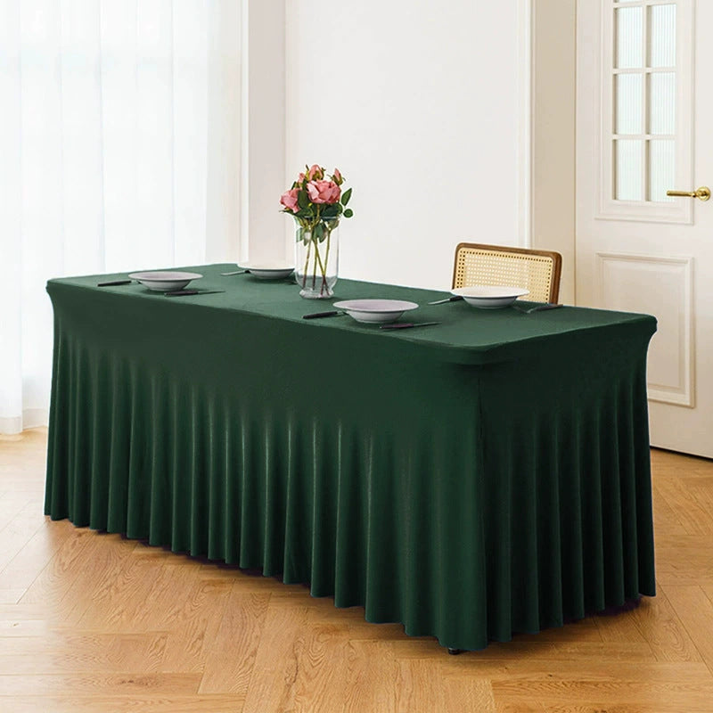 Stretch Spandex Tafelkleed Rechthoekig, Passende Tafelhoes voor Bruiloften, Feesten, Banketten, Hotel en Evenementendecoratie